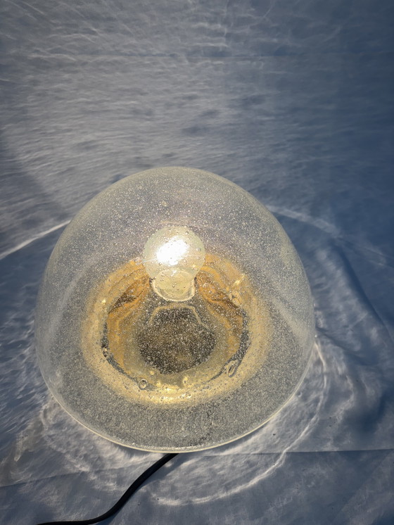 Image 1 of Lampe vintage en verre bulle Hoffmeister années 1970, ère spatiale