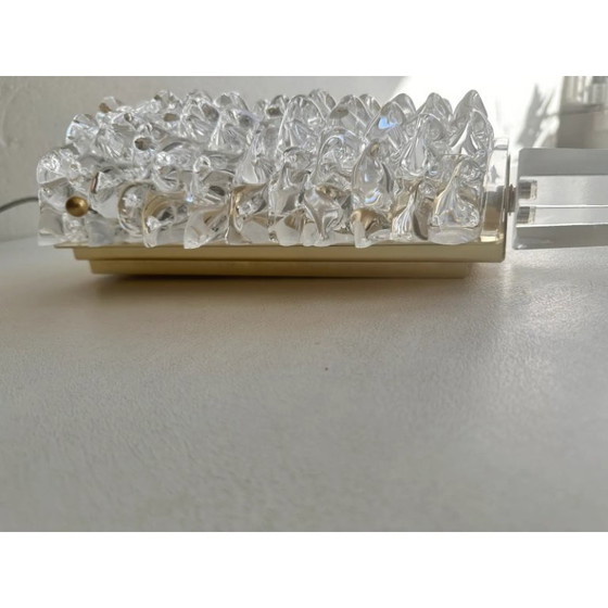 Image 1 of Handcrafted Clear Rostrato Murano Glass Wall Sconces — Barovier Inspired Pair