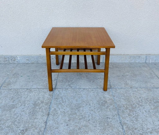 Table basse vintage scandinave en teck, 1960