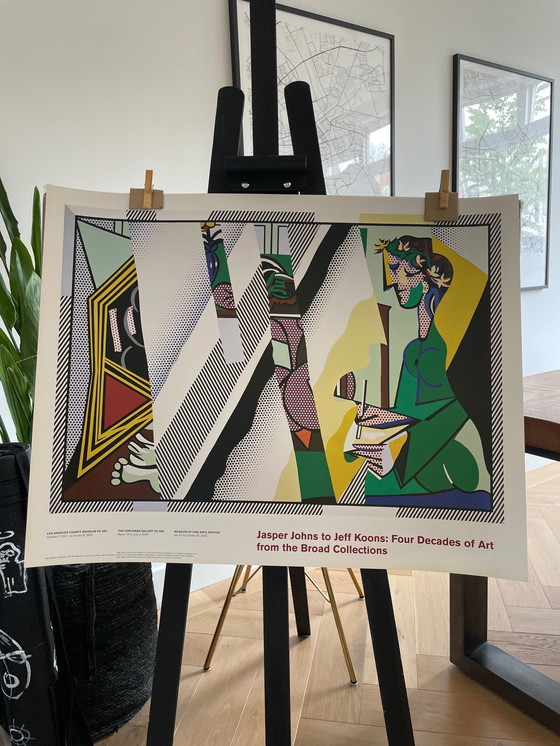 Image 1 of Roy Lichtenstein (1923-1997), Reflections on Interior with Girl Drawing, 1990, Copyright Estate of Roy Lichtenstein en 2001