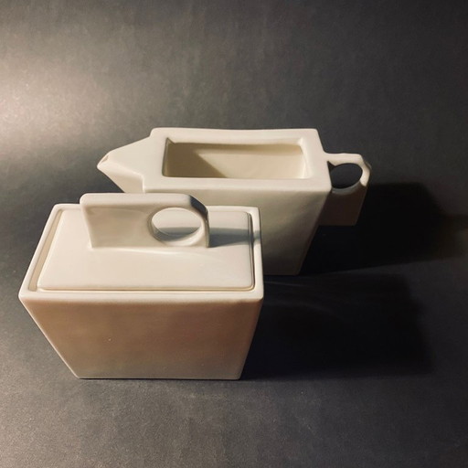 Designer-Zucker- und Milchset (weißes Porzellan) Royal Boch