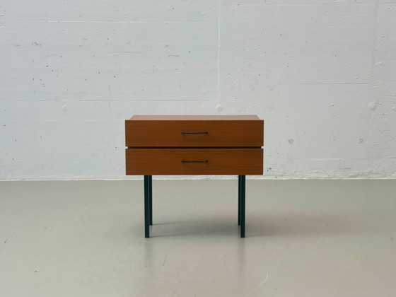 Image 1 of Mid-century bedside table with two drawers, 1950s