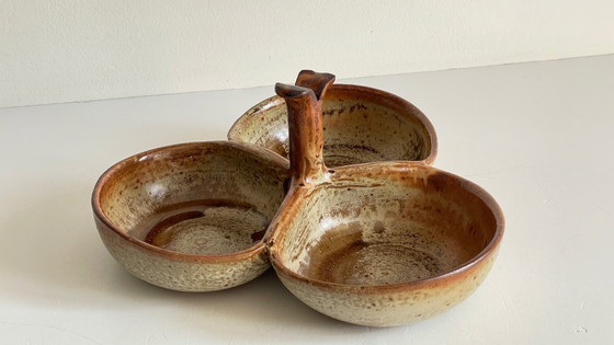 Image 1 of Piatto da antipasto in gres smaltato vintage