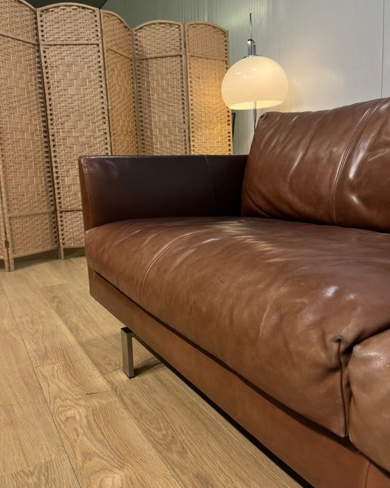 As good as new Montis Axel 2.5-seater Brown Leather + WARRANTY – 3-5 seaters (photo 7 of 10)