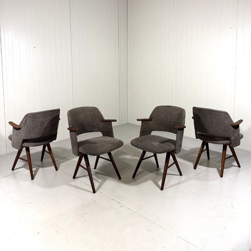 4 sedie da pranzo Cees Braakman FT30 Pastoe, Paesi Bassi anni '50