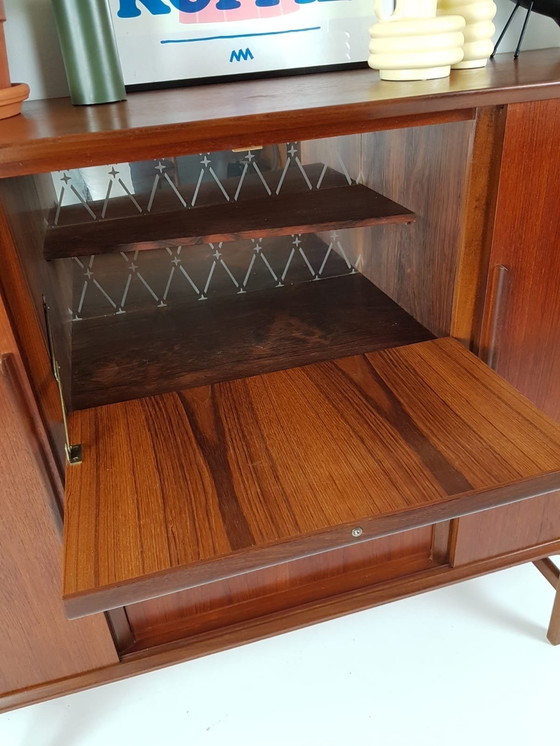 Image 1 of Vintage teak houten wandkast | buffetkast deens kast