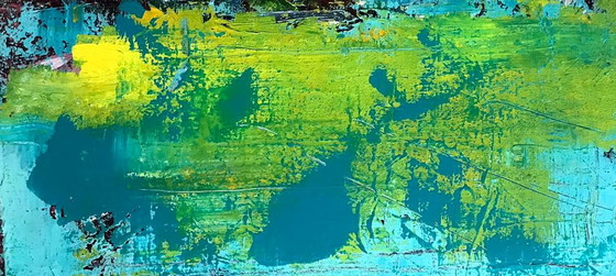 Image 1 of Original Acrylic Painting Abstract Expressionism Dolphin