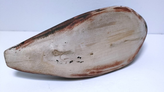 Image 1 of canard appelant bois patiné vintage