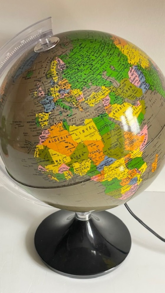 Image 1 of Illuminated Earth Globe Made in Italy