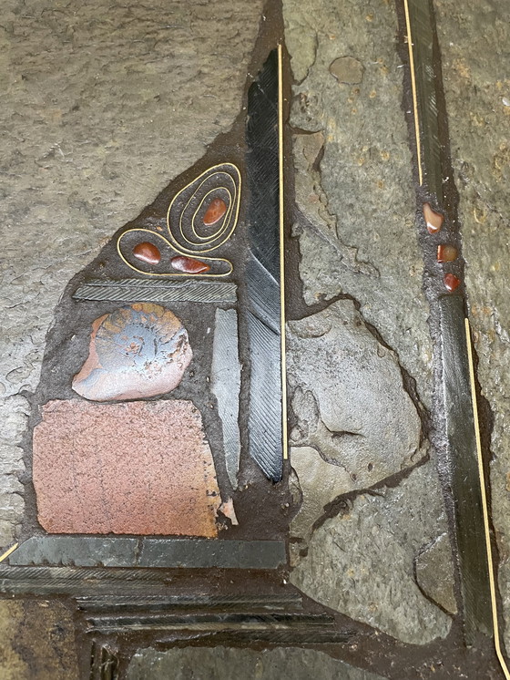 Image 1 of 2 tables d'appoint en pierre naturelle, Paul Kingma