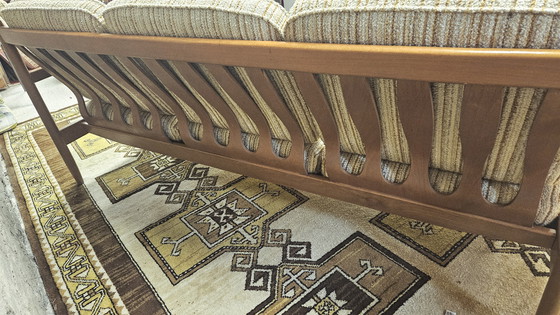 Image 1 of Divano scandinavo a 3 posti in tessuto bouclette 1960