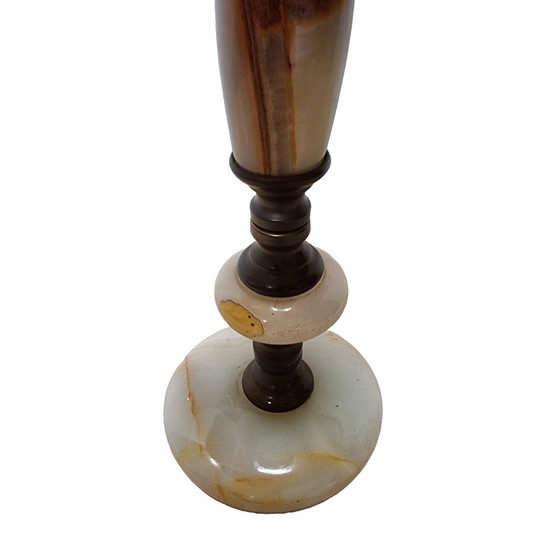 Image 1 of Lampe vintage en marbre onyx