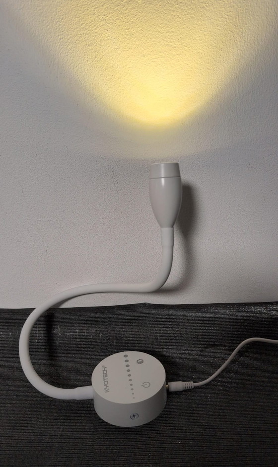 Set of 2 white 4W adjustable LED Wall lights, Dimmable, 3000K to 6000K, Touch control, Aluminium, Plastic (photo 8 of 15)