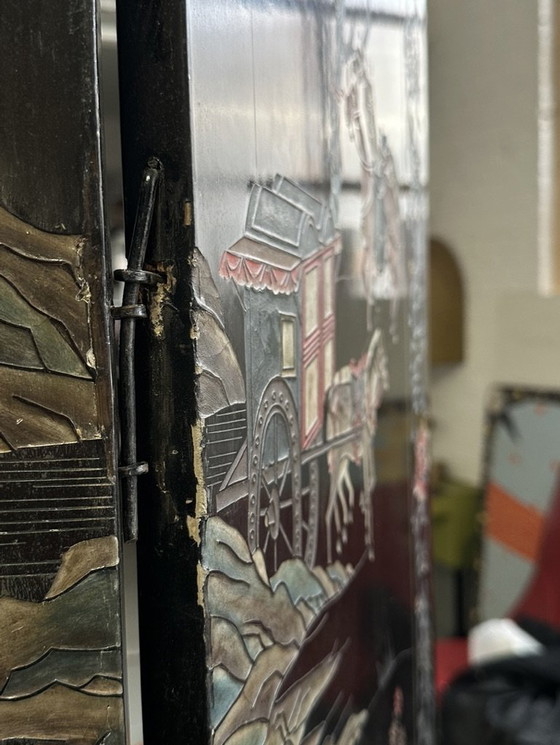 Image 1 of Divisorio cinese in lacca di Coromandel, inizio XX secolo