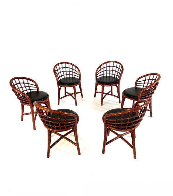 Image 1 of 6 sedie da pranzo vintage Manou anni '60