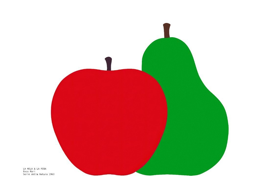 La Pera La Mela - Enzo Mari - Serie della Natura 1963 - Poster 70