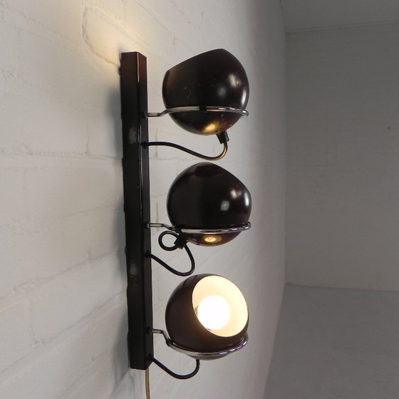 Image 1 of Lámpara de pared Gepo con 3 bombillas, década de 1960.