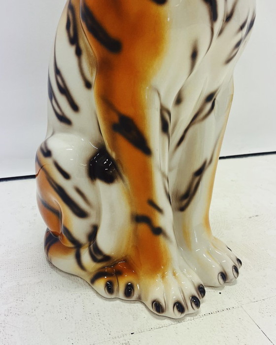 Image 1 of Statue en céramique de tigre