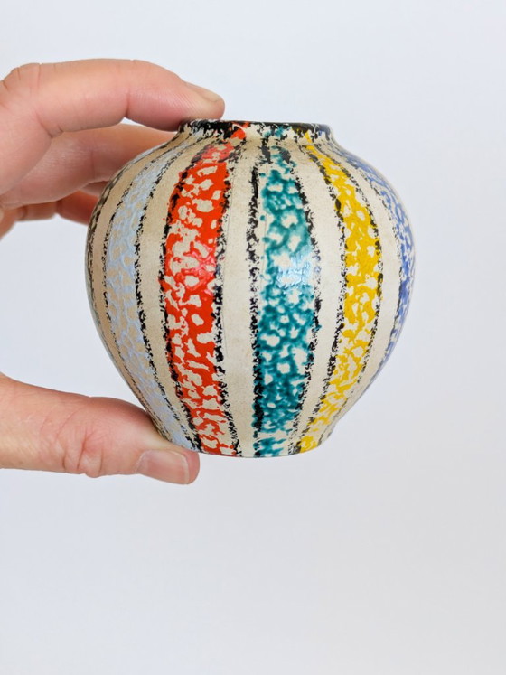 Mini Scheurich Ceramic Vase, Midcentury West German Pottery – Scheurich W-Germany (photo 7 of 11)