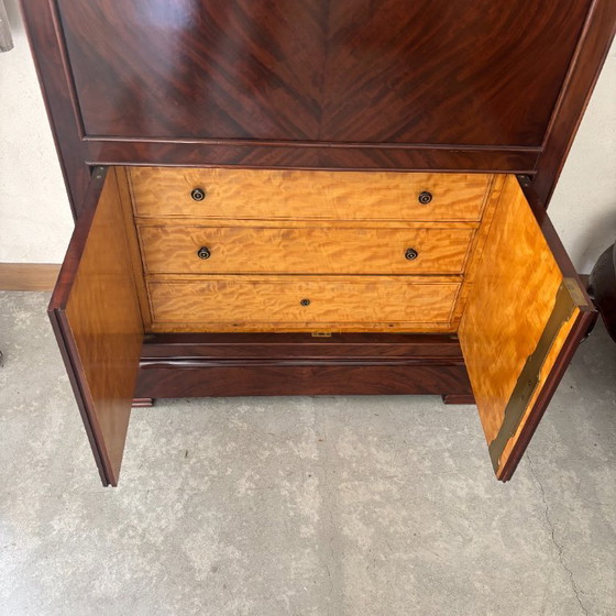 Mahoniehouten en esdoornhouten secretair bureau – Kledingkasten, Wood (photo 5 of 9)