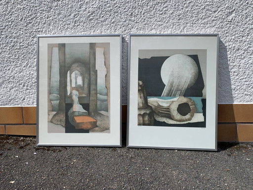 Two original prints by Hans Otto Müller-Erbach