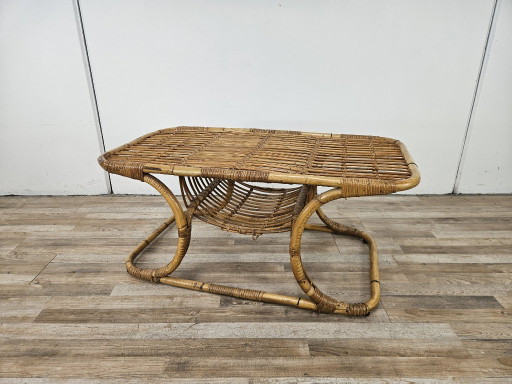 Rattan coffee table