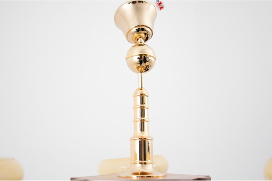 Image 1 of Lustre Art déco, années 1960, Pologne.