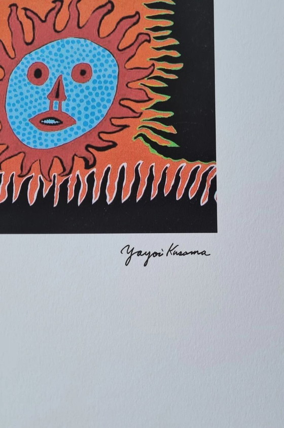 Image 1 of D'après Yayoi Kusama, Amour, Lithographie, années 1990