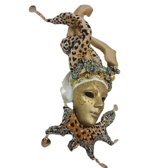 Image 1 of Máscara decorativa de bufón veneciano
