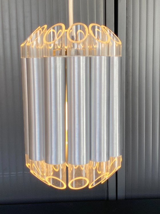 Raak Septiem B-1205 Lampada a Sospensione da Soffitto in Alluminio Plexi Vintage 1960 – Lampade a sospensione (photo 2 of 20)