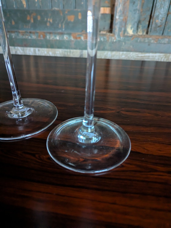 Image 1 of Set of 2 glass IKEA Blomster candlesticks