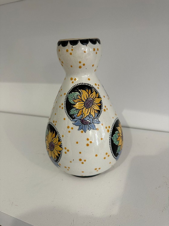 Image 1 of Jarrón de cerámica esmaltada - Charles CATTEAU para KERAMIS