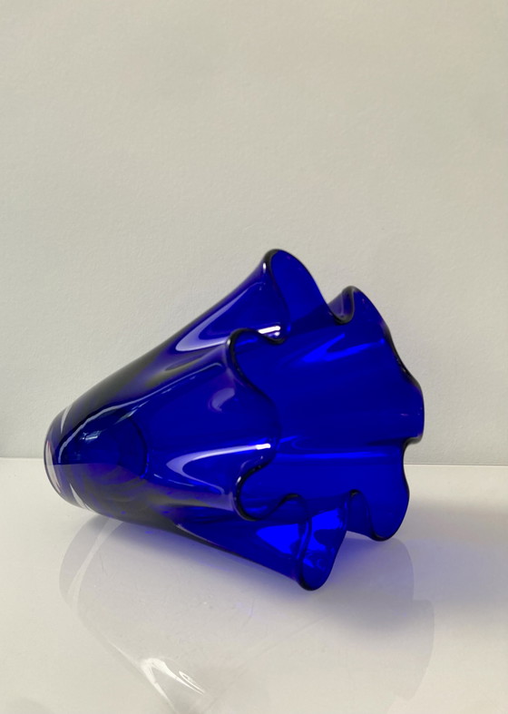 Image 1 of Kobaltblauwe servetvaas