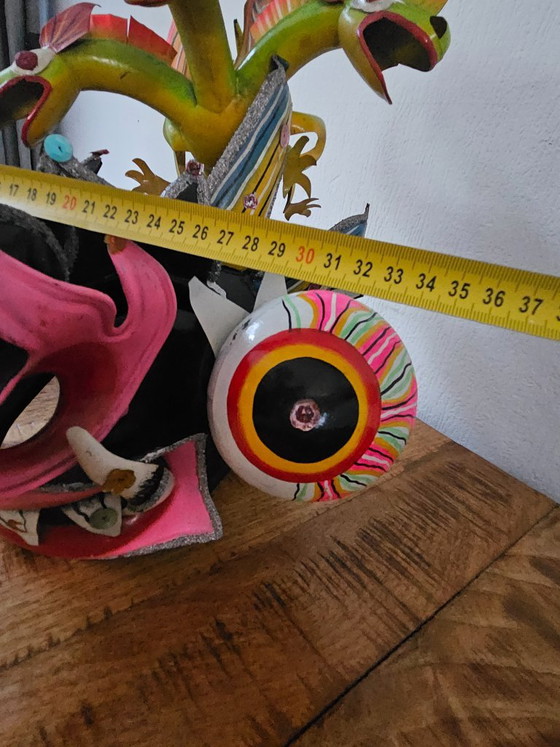 Magnifique Masque de Carnaval Diablada Bolivien Traditionnel – Objets déco, Aluminium, Autre (photo 20 of 24)