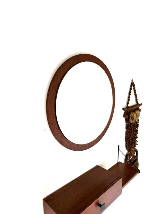 Specchio vintage danese in teak anni '60 – Glass, Wood (photo 2 of 9)