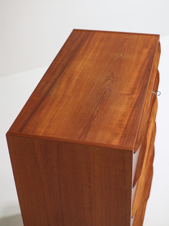 Image 1 of Commode haute en teck, style danois vintage des années 1960