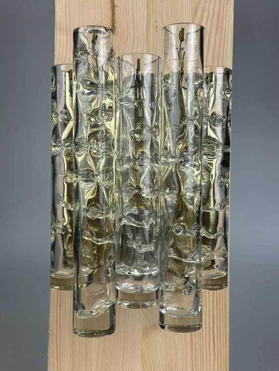 Image 1 of 60's 70's Applique Doria Leuchten Germany Wall Sconce Space Age Design