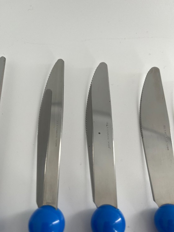 Image 1 of Ensemble de couverts IKEA « Grammatik » – 23 pièces – bleu – vintage des années 1990