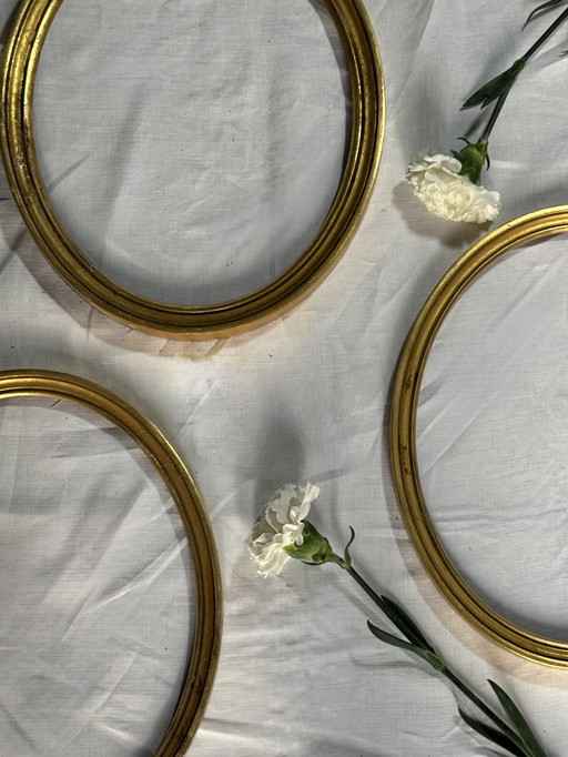 Lot 3 encadrements dorés vintage 