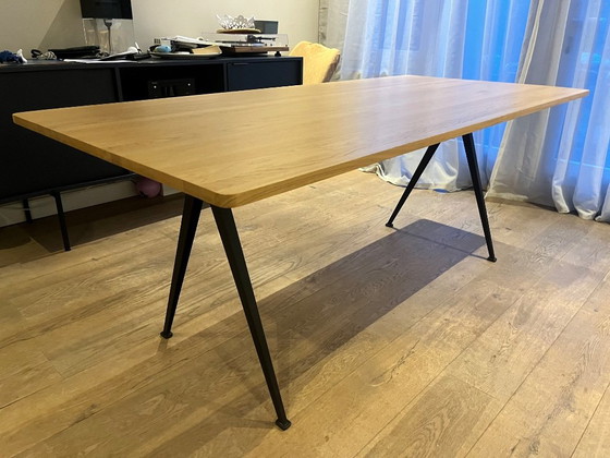 Tavolo da pranzo Hay - Pyramid 190x85 cm - piano in rovere – Tavoli da pranzo, Metal, Wood (photo 2 of 5)