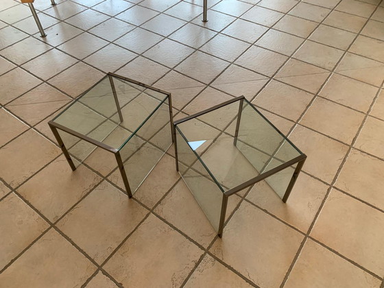 Image 1 of Vintage set of 3 nesting tables