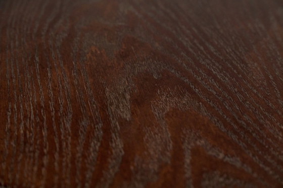 Table basse ronde vintage, années 1960, Tchécoslovaquie – Libena, Tables basses, Wood (photo 6 of 7)
