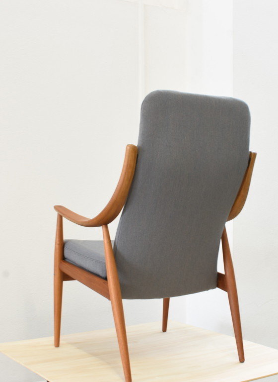 Image 1 of Mid - Century Teak Armchair By Peter Hvidt & Orla Mølgaard For France & Søn / France & Daverkosen, 1960s