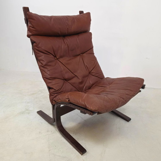 Ingmar Relling ‘Siesta’ Lounge Chair Met Voetenbank 70s – Fauteuils, Leather (photo 6 of 7)