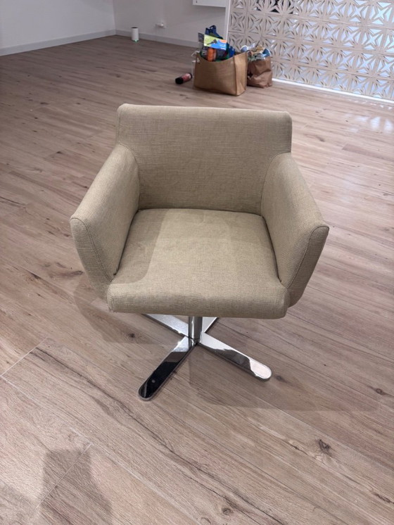 Image 1 of Juego de 6 sillones giratorios Molteni & C - Modelo Lonely de Doro Moreno (Diseño italiano, década de 1990)