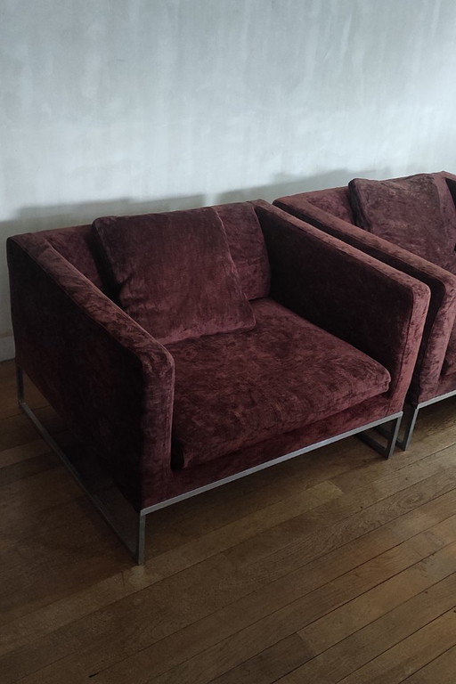 2 x Fauteuils TIGHT B&B Italia Antonio Citterio