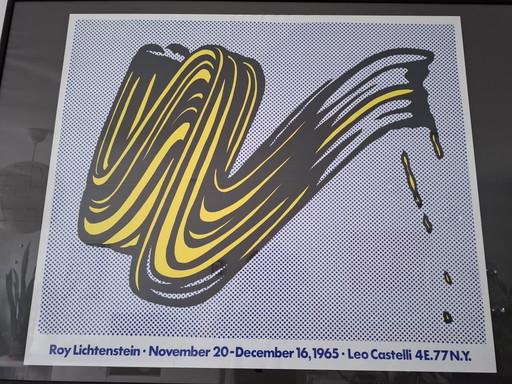 AFFICHE « BRUSHSTROKE » DE ROY LICHTENSTEIN, 1965 – posters, Paper