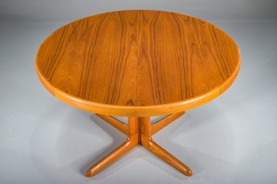 Image 1 of Vintage Round Teak Dining Table, 1960s