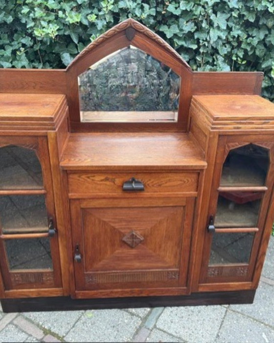 Image 1 of Antique Art Deco Amsterdam school dressior