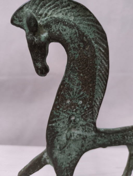 Etruskisches Pferd aus Bronze von Frederick Weinberg
